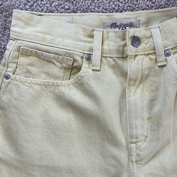 MADEWELL Baggy Straight Jeans in Pale Daffodil NWT Size 25 - Picture 11 of 16